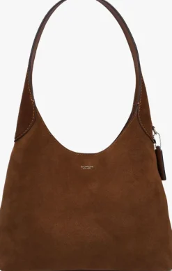 bruine coach schoudertas brooklyn 28