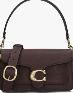 bruine coach schoudertas tabby 26