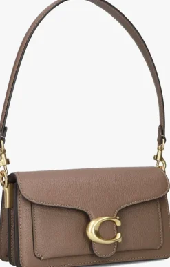 bruine coach schoudertas tabby 20