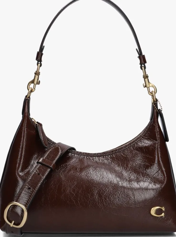 bruine coach schoudertas juliet shoulder bag