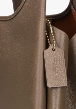 bruine coach schoudertas lana