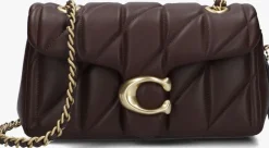 bruine coach schoudertas tabby 20 qlt