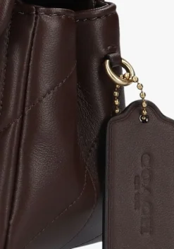 bruine coach schoudertas tabby 20 qlt