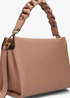 bruine coccinelle schoudertas boheme grana double