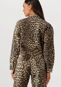 bruine co'couture blouses leocc denim crop shirt