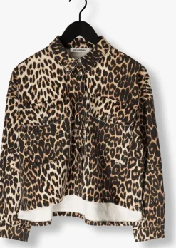 bruine co'couture blouses leocc denim crop shirt