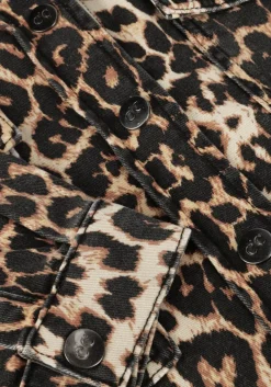 bruine co'couture blouses leocc denim crop shirt