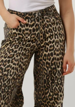 bruine co'couture straight leg jeans leo denim panel pant