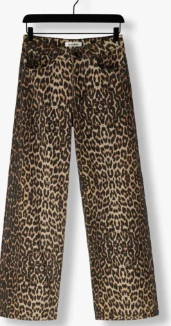 bruine co'couture straight leg jeans leo denim panel pant