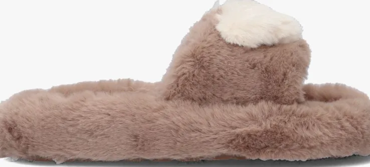 bruine colors of california pantoffels heart