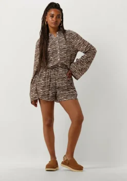 bruine colourful rebel blouses tia zebra kimono sleeve blouse