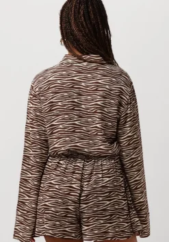 bruine colourful rebel blouses tia zebra kimono sleeve blouse