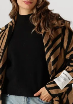 bruine colourful rebel mantel zania double breasted wool long coat