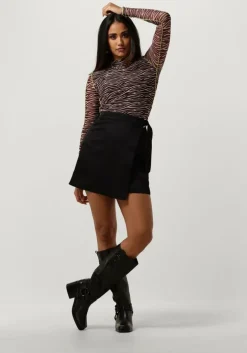 bruine colourful rebel top neyo zebra overklock mesh turtleneck top