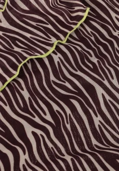 bruine colourful rebel top neyo zebra overklock mesh turtleneck top