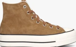 bruine converse hoge sneakers chuck taylor aal star lift hi