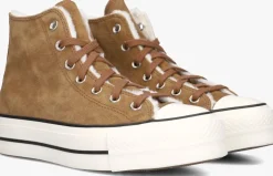 bruine converse hoge sneakers chuck taylor aal star lift hi