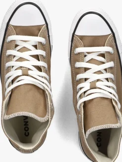 bruine converse hoge sneakers chuck taylor all star hi dames