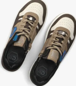 bruine cruyff junior lage sneakers trophy mid