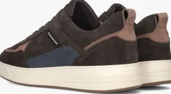 bruine cycleur de luxe lage sneakers commuter