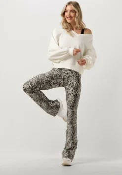 bruine deblon sports flared broek celine flared leggings