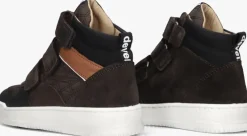 bruine develab hoge sneakers 45889