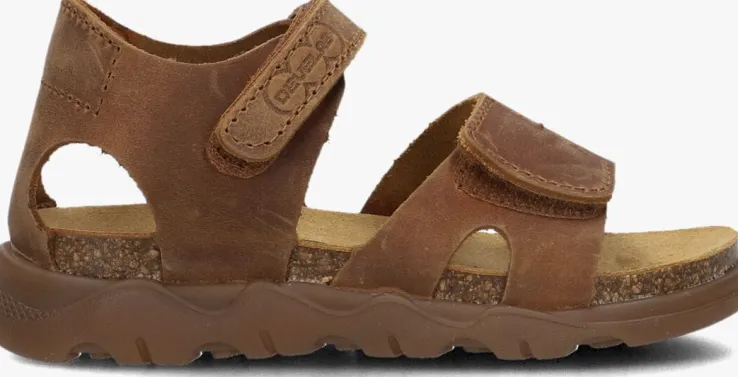 bruine develab platte sandalen 48405