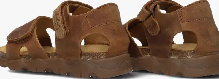 bruine develab platte sandalen 48405