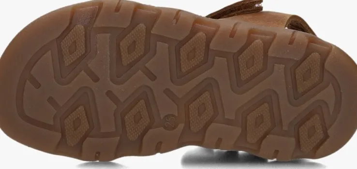 bruine develab platte sandalen 48405