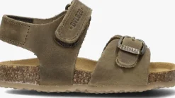 bruine develab platte sandalen 48195