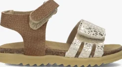 bruine develab platte sandalen 48500