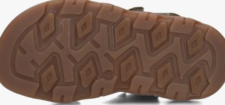 bruine develab platte sandalen 48399