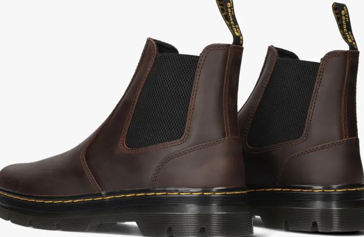 bruine dr martens chelsea boots embury m