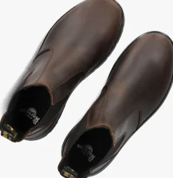 bruine dr martens chelsea boots embury m