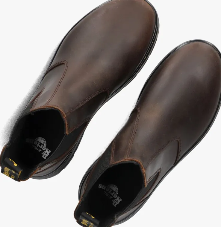 bruine dr martens chelsea boots embury m