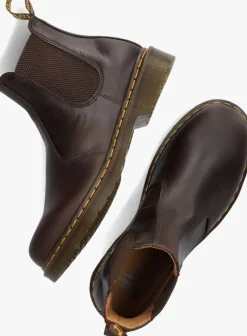 bruine dr martens chelsea boots 2976 ys m