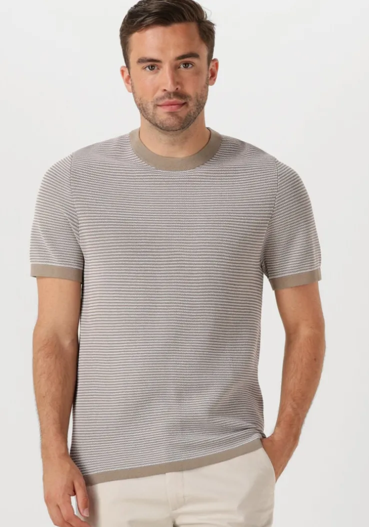 bruine drykorn t-shirt valentin 424043