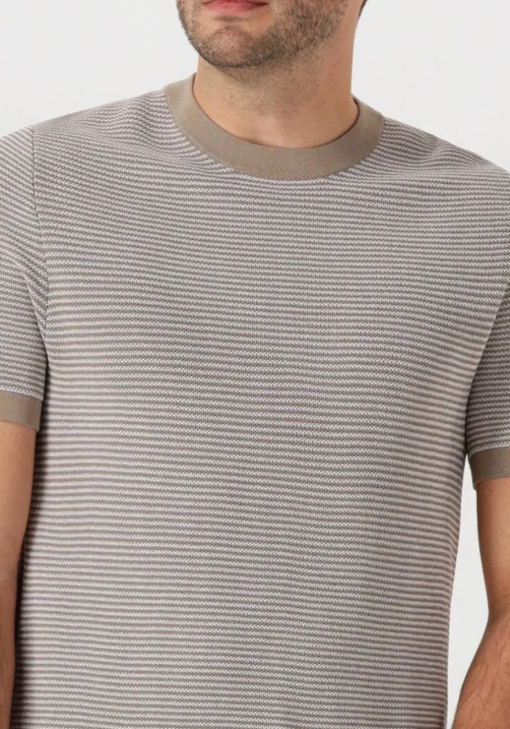 bruine drykorn t-shirt valentin 424043