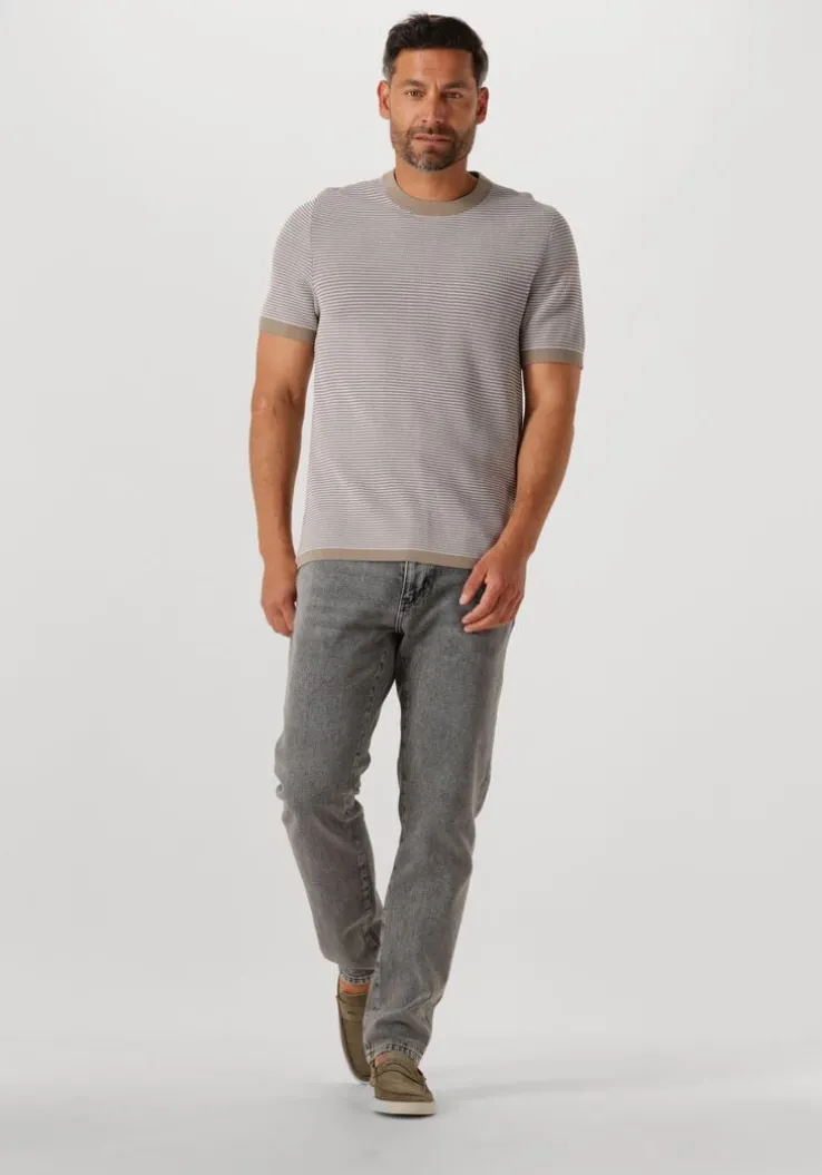 bruine drykorn t-shirt valentin 424043