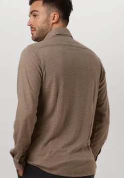 bruine dstrezzed casual overhemd kirk shirt