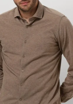 bruine dstrezzed casual overhemd kirk shirt