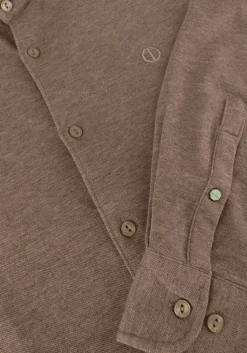 bruine dstrezzed casual overhemd kirk shirt