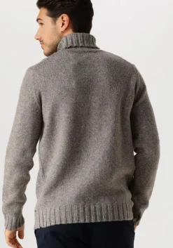 bruine dstrezzed coltrui ove turtleneck