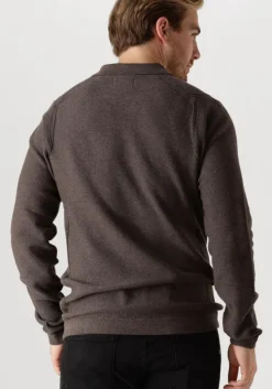 bruine dstrezzed trui mercury polo