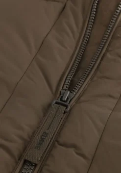 bruine elvine gewatteerde jas eliza