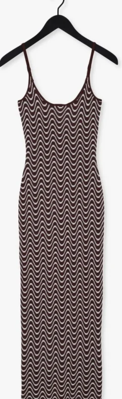 bruine envii midi jurk enperidot sl dress 6911