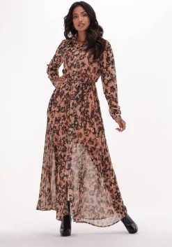bruine est'seven maxi jurk est’maxidress armychic
