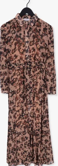 bruine est'seven maxi jurk est’maxidress armychic