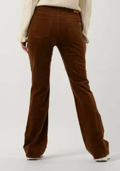 bruine fabienne chapot flared broek eva corduroy flare trousers