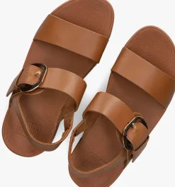 bruine fitflop platte sandalen je7